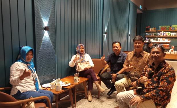 With PT Synergi Medika Utama Director